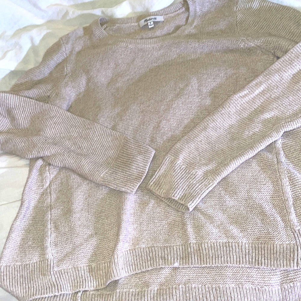 Madewell tan sweater